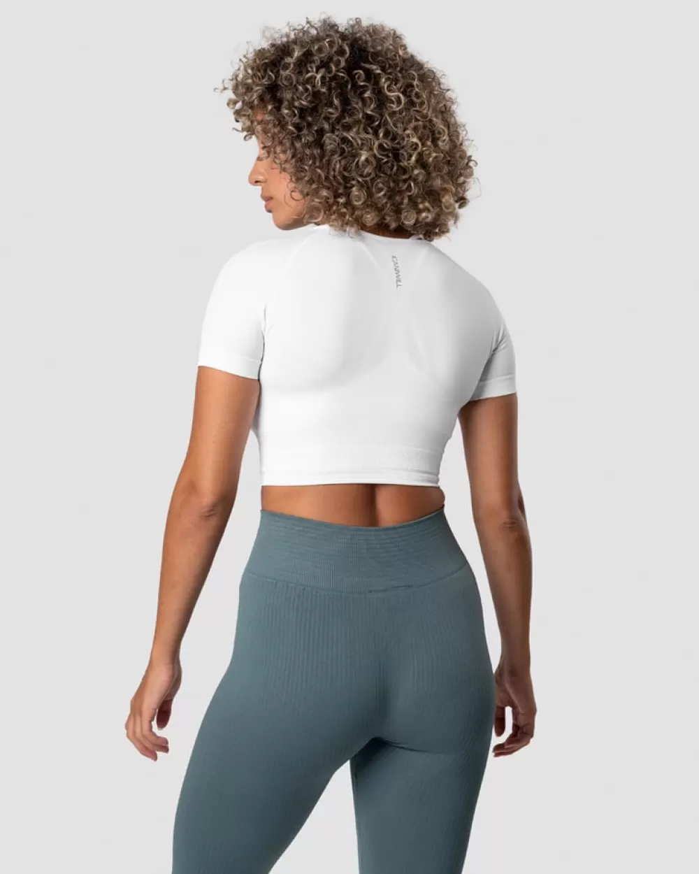 Women ICIW Define Seamless Cropped T-shirt White Wmn