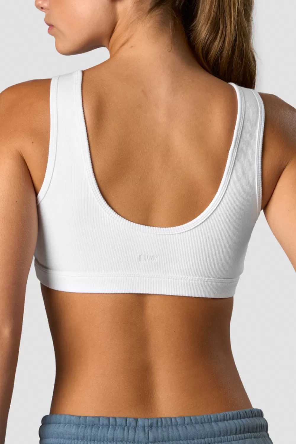Women ICIW Recharge Ribbed Top Wmn White